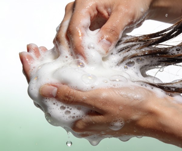 Botanical Scalp Shampoo lather